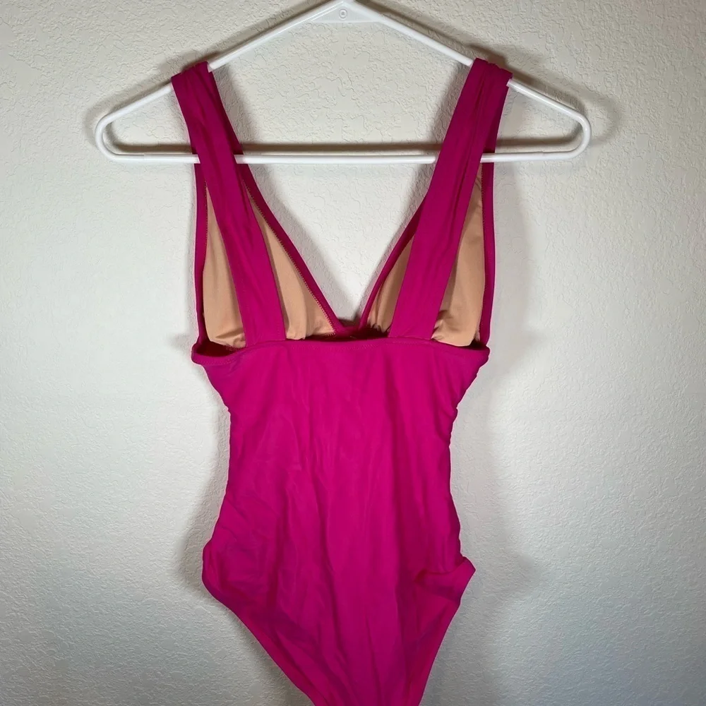 J.Crew Vibrant Pink One-Piece Swimsuit size 2